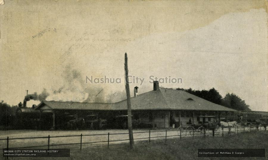 Postcard: Boston & Maine Station, West Ossipee, New Hampshire